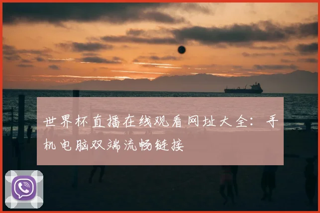 世界杯直播在线观看网址大全:手机电脑双端流畅链接